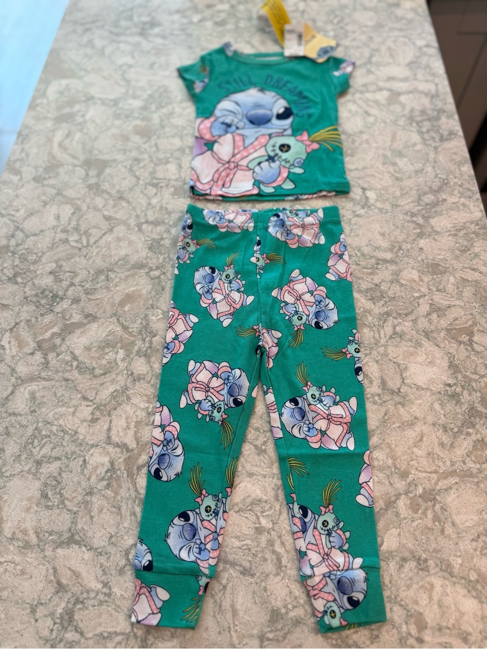 NWT Disney Stitch Girls Still Dreamin’ Pajama Set 18-24M
